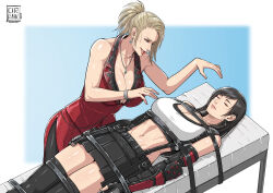 2girls breasts cirenk final_fantasy final_fantasy_vii final_fantasy_vii_remake large_breasts long_hair multiple_girls scarlet_(ff7) tifa_lockhart