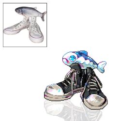 animal animal_focus clothed_animal commentary english_commentary fish gen_7_pokemon meme nintendo no_humans photo-referenced photo_inset pokemon pokemon_(creature) reference_inset reflection robin_(pixelated_robin) shoes simple_background sneakers solo white_background wishiwashi wishiwashi_(solo)