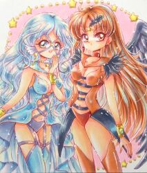 Rule 34 | 2girls, bishoujo senshi sailor moon, multiple girls, sailor aluminum seiren, sailor lead crow, tagme, yuri