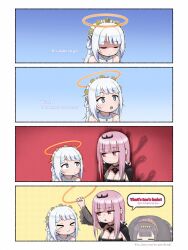 3girls gawr_gura hololive hololive_english holomyth long_hair mori_calliope multiple_girls ninomae_ina&#039;nis virtual_youtuber
