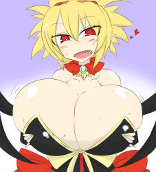 1girl blonde_hair breasts disgaea disgaea_2 female_focus huge_breasts rozalin solo tagme vaba