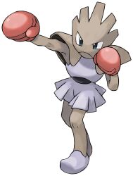 blue_eyes boxing_gloves closed_mouth full_body gen_1_pokemon gloves highres hitmonchan nintendo official_art outstretched_arm pokemon pokemon_(creature) pokemon_focus pokemon_frlg punching red_gloves simple_background solo standing sugimori_ken third-party_source v-shaped_eyes white_background