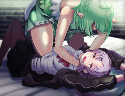 2girls catfight character_request mi_nomi_ni multiple_girls ryona strangling tagme virtual_youtuber wrestling