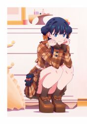 Rule 34 | 1girl, absurdres, black hair, blue eyes, gridman universe, highres, long hair, looking at viewer, non-web source, smile, solo, ssss.dynazenon, ssss.gridman, takarada rikka