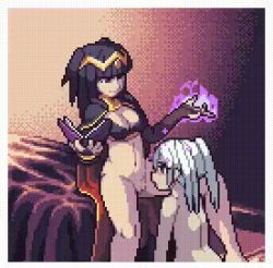 2girls animated animated_gif cunnilingus dainapp female_orgasm female_robin_(fire_emblem) fire_emblem fire_emblem_awakening lowres mind_control multiple_girls nintendo oral orgasm pixel_art tagme tharja_(fire_emblem) third-party_edit yuri