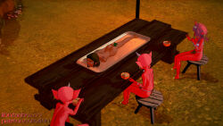 2boys 2girls bare_legs barefoot blank_eyes bokoblin bowl censored corpse death dinner dismemberment eating fanbox_username feet food goblin guro il00 loincloth monster multiple_boys multiple_girls murder nintendo outdoors patreon_username pig_nose pointy_ears princess princess_zelda short_hair snuff table the_legend_of_zelda the_legend_of_zelda:_tears_of_the_kingdom vegetable vore