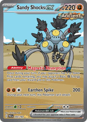 aoki_toshinao artist_name blue_sky card_(medium) character_name cloud company_name copyright_name copyright_notice day desert english_text magnet nintendo no_humans official_art one-eyed outdoors pokemon pokemon_(creature) pokemon_card pokemon_focus pokemon_tcg sand sandy_shocks screw sky third-party_source trading_card