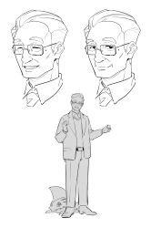 Rule 34 | absurdres, belt, digimon, digimon (creature), digimon seekers, fangs, glasses, highres, looking at viewer, modokibetamon, ryusenji tomonori, smile