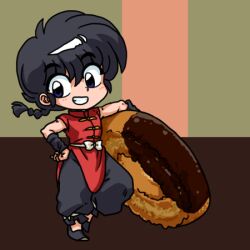 Rule 34 | food, ranma 1/2, saotome ranma, smile, wanta (futoshi)