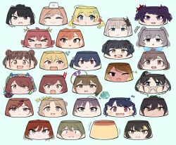 Rule 34 | !, &gt; &lt;, + +, ..., 6+girls, :3, ?, ahoge, aketa mikoto, alstroemeria (idolmaster), anger vein, arisugawa natsuha, asakura toru, bandages, beetle, bird, black hair, blanket, blonde hair, blue background, blue eyes, blue hair, blunt bangs, blush, bow, brown eyes, brown hair, bug, chocolate syrup, double bun, drooling, everyone, fake horns, flying sweatdrops, food, foodification, fukumaru koito, glasses, gradient hair, grey eyes, grey hair, hachimiya meguru, hair bow, hair bun, hair ornament, hairclip, hat, highres, higuchi madoka, horns, houkago climax girls (idolmaster), ichikawa hinana, idolmaster, idolmaster shiny colors, ikaruga luca, illumination stars (idolmaster), insect, izumi mei, kazano hiori, komiya kaho, kuwayama chiyuki, l&#039;antica (idolmaster), laughing, mayuzumi fuyuko, mini hat, mitsumine yuika, mole, mole under eye, mole under mouth, morino rinze, multicolored hair, multiple girls, nanakusa nichika, noctchill (idolmaster), objectification, one eye closed, osaki amana, osaki tenka, pigeon, psycho orb, pudding, purple eyes, purple hair, red eyes, red hair, saijo juri, sakuragi mano, serizawa asahi, shirase sakuya, short hair, simple background, smile, sonoda chiyoko, spoken ellipsis, spoken exclamation mark, spoken question mark, spoken star, star (symbol), straylight (idolmaster), streaked hair, tan, tanaka mamimi, teeth, trembling, tsukioka kogane, twintails, upper teeth only, wavy mouth, yukoku kiriko