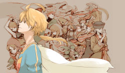 armor bare_shoulders black_mage black_mage_(fft) black_mage_(final_fantasy) blonde_hair boots brown_hair character_request dancer_(fft) dragoon_(fft) final_fantasy final_fantasy_tactics geomancer_(fft) kishiro_(michiko) mime_(fft) ninja_(fft) orator_(fft) ramza_beoulve samurai_(fft) squire_(fft) summoner_(fft) thief_(fft) white_mage white_mage_(fft) white_mage_(final_fantasy)
