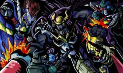 armor commandramon d-brigade dark_knight darkdramon darkknightmon digimon digimon_(creature) gun horns knife knight sealsdramon tankdramon weapon