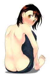 1girl ass blush butt_crack nisekoi onodera_kosaki pants short_hair smile tagme