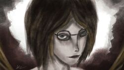 1girl absurdres bad_link blue_eyes closed_mouth highres looking_at_viewer original short_hair solo
