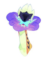 fangs nintendo no_humans pb_lauro pokemon pokemon_(creature) portrait raging_bolt simple_background solo white_background