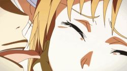 10s 1boy 1girl animated animated_gif asuna_(sao) licking_eye licking rape_face sword_art_online tears what