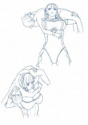 Rule 34 | 1boy, 1girl, artist request, height difference, tagme, wrestling, wrestling outfit, wrestling ring
