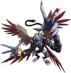 Rule 34 | digimon, digimon (creature), digimon new century, dijiangmon, official art, sharp nails, solo, spikes