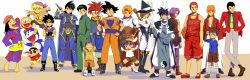 1990s_(style) 1girl 6+boys ^_^ annotated armor arsene_lupin_iii arus arus_(dragon_quest) bad_id bad_pixiv_id bag basketball basketball_uniform belt black_eyes black_hair blonde_hair blue_eyes boots brown_eyes brown_hair cape chrono_(series) chrono_trigger closed_eyes clothes_writing crayon_shin-chan cress_albane crono_(chrono_trigger) crossdressing crossed_arms crossover dagger dai dai_(dragon_quest) digimon digimon_(creature) doraemon doraemon_(character) dr._slump dragon_ball dragon_quest dragon_quest_dai_no_daibouken dragon_quest_emblem_of_roto dragonball_z everyone formal_clothes from_behind fuusuke gipple glasses gloves goggles green_eyes green_hair gym_uniform hairband hamel hands_in_pockets hat hawkeye_(seiken_densetsu_3) headband helmet highres himura_kenshin houshin_engi hyakuen_raitaa jacket japanese_clothes jewelry jumpinf katana kimono kiteretsu_daihyakka knife korosuke lipstick long_hair long_image lupin_iii mahoujin_guruguru makeup male_focus multiple_boys multiple_crossover muscular necktie nike_(mahoujin_guruguru) ninku nohara_shinnosuke norimaki_arale one_eye_closed orange_eyes orange_hair purple_eyes purple_hair rakudai_ninja_rantarou red_eyes red_hair red_jacket retro_artstyle rurouni_kenshin sakuragi_hanamichi samurai scar scarf school_uniform seiken_densetsu seiken_densetsu_3 shadow shirt shoes short_hair shoulder_pads shounen_jump sideburns slam_dunk_(series) smile socks son_goku spiked_hair sportswear sword taikoubou tales_of_(series) tales_of_phantasia tms_entertainment toei_animation urameshi_yusuke urameshi_yuusuke violinist_of_hameln weapon wide_image wink witch_hat yagami_taichi yamada_denzou yellow_eyes yellow_necktie yin_yang yuu_yuu_hakusho