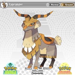 artist_name artworks218 english_text fakemon horns instagram_logo instagram_username logo looking_at_viewer nintendo no_humans original pokemon pokemon_(creature) solo