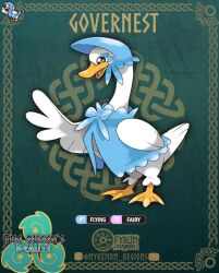 beak bird english_text fakemon game_freak highres mykel_ryan nintendo no_humans original pokemon pokemon_(creature) solo