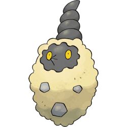 burmy burmy_(sandy) closed_mouth full_body gen_4_pokemon lowres nintendo no_humans official_art pokemon pokemon_(creature) pokemon_dppt pokemon_focus rock sand solo sugimori_ken third-party_source transparent_background