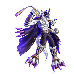 Rule 34 | 1boy, banchou, delinquent, digimon, digimon (creature), gururumon, highres, male focus, muscular, oridigi, original, solo, werewolf
