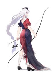 Rule 34 | 1girl, arrow (projectile), ass, bow, dress, highres, minust, tagme, touhou, yagokoro eirin
