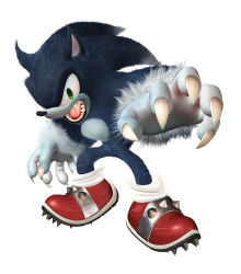 1boy absurdres gloves green_eyes highres sega simple_background sonic_(series) sonic_the_hedgehog sonic_unleashed werehog