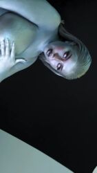 Rule 34 | 1girl, animated, ass, audible music, barefoot, bishoujomom, bodypaint, bodysuit, breasts, censored, censored nipples, cosplay, curvy, dancing, fantastic four, grey hair, highres, large breasts, long hair, makeup, marvel, marvel cinematic universe, navel, open mouth, parted lips, photo (medium), real life, revealing clothes, shiny skin, silver skin, silver surfer (shalla-bal), silver surfer (shalla-bal) (cosplay), sound, standing, tagme, video, wide hips