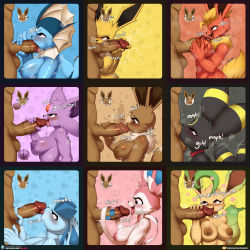 1boy 6+girls anal_fingering anus assertive_female biting black_background blue_background blue_eyes blush bow breasts brown_background brown_eyes burgerkiss cheek_bulge choker clenched_teeth closed_eyes creatures_(company) crescent_moon dark_areolae dark_nipples deepthroat eevee electrostimulation erection espeon eyelashes fellatio fingering fire flareon flower forehead_jewel from_side fur_trim furry game_freak gen_1_pokemon gen_2_pokemon gen_4_pokemon gen_6_pokemon glaceon half-closed_eyes handjob happy_sex head_out_of_frame heart heart-shaped_pupils heavy_breathing hetero highres jolteon large_areolae large_breasts large_penis leaf leafeon licking licking_penis lightning long_ears looking_at_another looking_down looking_up masturbation moon motion_lines multiple_girls naughty_face nibbling nintendo nipples nude o_o open_mouth oral paizuri penis penis_grab perpendicular_paizuri pink_background pokemon pokemon_(creature) precum purple_background purple_eyes red_eyes ribbon saliva sideboob snowflakes sweat sylveon symbol-shaped_pupils tail tail_wagging teeth telekinesis tentacles tentacles_on_male testicles toned tongue tongue_out torn_clothes trembling umbreon uncensored vaporeon water yellow_background