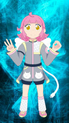 1girl artist_request female_focus love_live! love_live!_nijigasaki_high_school_idol_club pink_hair poorly_drawn quality short_hair tennoji_rina