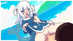 1boy 1girl animated breasts gawr_gura nipples notbuckhori pussy sex tagme vaginal video