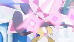 10s animated animated_gif battle diancie gallade gen_4_pokemon gen_6_pokemon legendary_pokemon lowres mega_diancie mega_gallade mega_pokemon mythical_pokemon nintendo no_humans pokemon pokemon_(creature) pokemon_oras