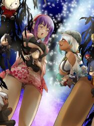 asamiya_athena ash_crimson doll hair_ornament highres isla_(kof) k&#039;_(kof) krohnen kusanagi_kyou nameless_(kof) nikaido_benimaru psycho_soldier rivalry shun&#039;ei snk star_(symbol) star_hair_ornament the_king_of_fighters the_king_of_fighters_xv yagami_iori