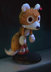 antennae floating gloves meme platform sonic_(series) stitches tail tails_(sonic) tails_doll toy yellow_fur yoshiyaki