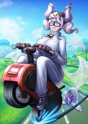 1boy 2girls afterimage akisame_rizu armor black_gloves blonde_hair blue_eyes blue_shell_(mario) breasts commentary_request crossover d-wheel demon_girl demon_horns demon_wings drill_hair duel_monster expressionless gloves goggles grey_eyes grey_hair grey_jacket grey_pants helmet highres horns jacket kirby kirby_(series) kirby_air_ride kirby_air_riders knight_(yu-gi-oh!) large_breasts lovely_labrynth_of_the_silver_castle low_wings mario mario_(series) mario_kart mario_kart_world miniskirt monowheel moo_moo_(mario) motor_vehicle motorcycle multiple_girls multiple_wings nintendo official_alternate_costume open_mouth pants pointy_ears revision riding skirt smile solo_focus teeth track_jacket track_suit transparent_wings twin_drills upper_teeth_only warp_star wings yu-gi-oh! yu-gi-oh!_5d&#039;s