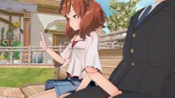 1boy 1girl 3d animal_ears animated cellphone chris_flandre cum ejaculation erection handjob horse_ears horse_girl koikatsu_(medium) nice_nature_(umamusume) open_mouth penis penis_awe penis_grab phone sleeping sound tagme twintails umamusume video