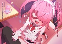 1girl bow gloves heart highres large_variant_set original pink_hair robo_mikan tail twintails variant_set white_gloves