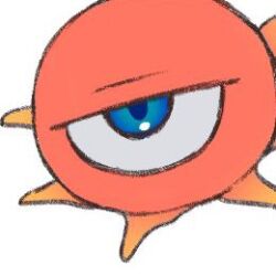 Rule 34 | blue eyes, half-closed eyes, kid icarus, kid icarus uprising, ko iwari ngo, looking at viewer, lowres, monoeye, monster, nintendo, no humans, one-eyed, simple background, tagme, white background