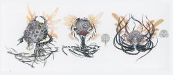 beta_design claws digimon eater_(digimon) eater_eden eldritch_abomination monster multiple_eyes spikes tentacles wings
