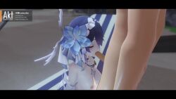 1boy 1girl 3d akt animated beach beach_chair blue_eyes blue_hair blush breasts chair coconut_tree collar cum cum_in_mouth ejaculation fellatio footjob gloves hair_ornament hetero honkai_(series) honkai_impact_3rd licking medium_breasts nipples no_panties oral palm_tree penis pussy seele_vollerei seele_vollerei_(herrscher_of_rebirth) sex short_hair sitting sitting_on_person sound tagme tattoo tree uncensored vaginal video white_gloves