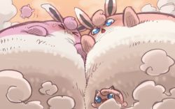 artist_request blue_eyes furry gen_1_pokemon gen_2_pokemon igglybuff jigglypuff pokemon pokemon_(creature) wigglytuff