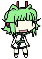 Rule 34 | 1other, 39chan, alien, androgynous, antenna, belt, chibi, detached sleeves, drawfag, green belt, green hair, headphones, open mouth, tagme, tsukuyomi sena, utau, walfas