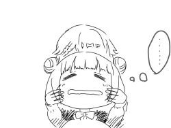 Rule 34 | 2girls, ange (princess principal), beatrice (princess principal), hone-hone, monochrome, multiple girls, princess principal, simple background, sketch, white background