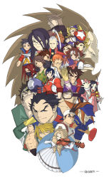 Rule 34 | 1990s (style), 6+boys, 6+girls, abs, absolutely everyone, ahoge, angry, aqua dress, ayuhara natsu, bald, baseball bat, beard, black eyes, black hair, blonde hair, blue eyes, blue sailor collar, boman delgado, bow, boxing gloves, breasts, brown eyes, brown hair, capcom, cleavage, dark skin, dress, drill hair, elbow gloves, eric vedder, everyone, facial hair, glasses, gloves, hair bow, hair ornament, hair ribbon, happy, hat, hat over eyes, headband, helmet, hibiki ran, himezaki aoi, ichimonji batsu, iinchou (justice gakuen), imawano hyou, imawano raizou, instrument, isurugi gan, justice gakuen, kagami kyousuke, karuizawa momo, kasugano sakura, kazama akira, kazama daigo, kirishima kurou, kirishima yurika, long hair, medium breasts, military, military uniform, minazuki kyouko, moero! justice gakuen, multiple boys, multiple girls, namikawa nagare, nekketsu hayato, orange hair, ponytail, red hair, retro artstyle, ribbon, roberto miura, roy bromwell, sailor collar, sawamura shouma, school uniform, serafuku, serious, shimazu hideo, short hair, street fighter, street fighter zero (series), tiffany lords, twin drills, twintails, violin, visor cap, wakaba hinata, white hair, yamada eiji