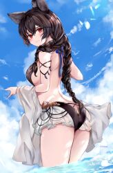 1girl ass backless_outfit bikini butt_crack granblue_fantasy hinakisara nier_(granblue_fantasy) swimsuit tagme