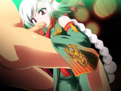 1girl censored fellatio green_hair kof:_maximum_impact oral snk the_king_of_fighters xiao_lon