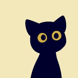 :3 :o animal animal_focus animated animated_gif beige_background black_cat cat closed_eyes dilated_pupils flat_color ladybugboots looking_at_viewer looping_animation lowres no_humans no_lineart no_nose open_mouth original parted_lips sharp_teeth simple_background slit_pupils solo teeth upper_body yawning yellow_background yellow_eyes
