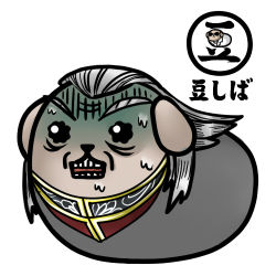 akagi akagi:_yami_ni_oritatta_tensai crossover fukumoto_mahjong hahakiri lowres mameshiba_(character) mameshiba_(pixiv_59310) no_humans washizu_iwao